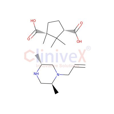 (+)-(2S,5R)-1-Allyl-2,5-dimethylpiperazine, (+)-Camphoric Acid Salt