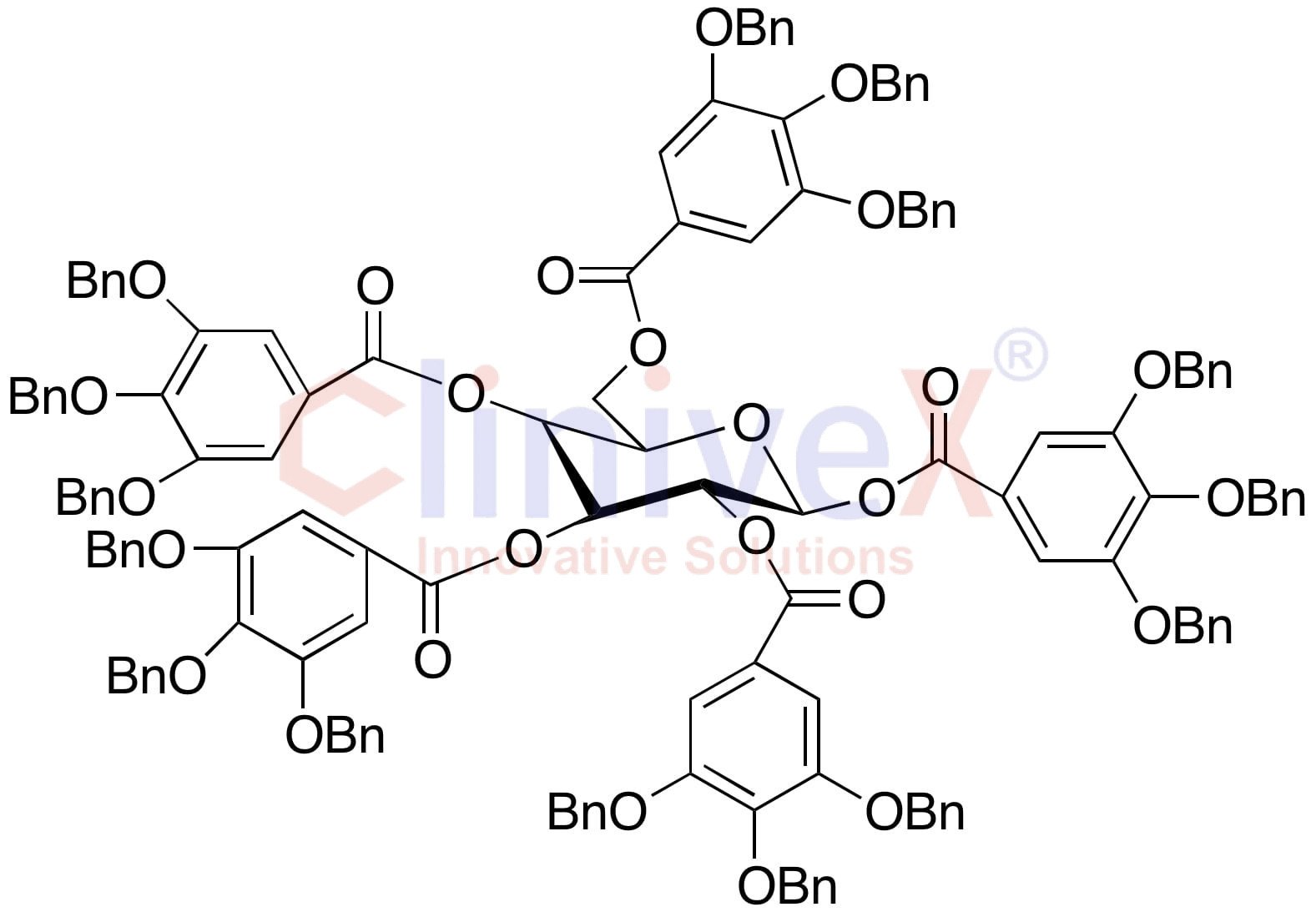 1,2,3,4-Penta-(tri-O-benzylgallic Acid)-β-D-glucopyranose