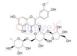Isorhamnetin 3-O-apiosyl (1→2)[rhamnosyl (1→6)]glucoside