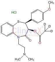 (+)-cis-Diltiazem-d3 HCl (acetoxy-d3)