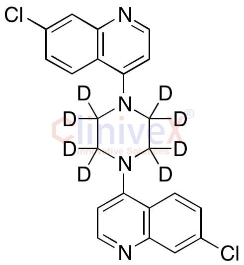 1,4-Bis(7-chloroquinolin-4-yl)piperazine-d8