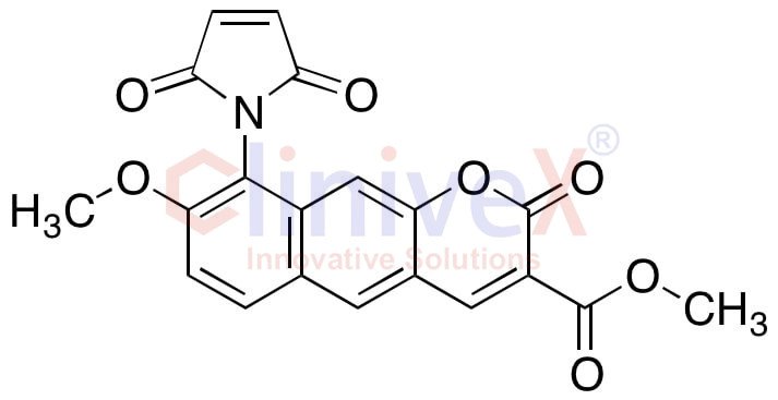 Methyl 9-maleinimido-8-methoxy-6,7-benzocoumarin-3-carboxylate