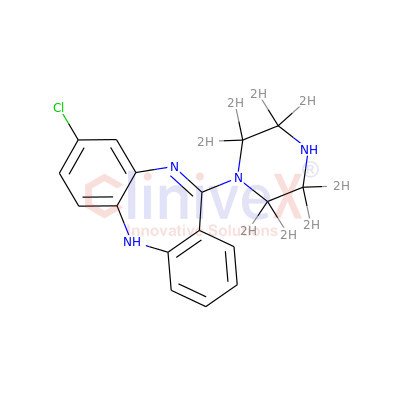 N-Desmethyl Clozapine-d8