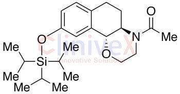 (+)-N-Acetyl 3,4,4a,5,6,10b-Hexahydro-2H-naphtho[1,2-b][1,4]oxazine-9-ol Triisopropylsilyl Ether