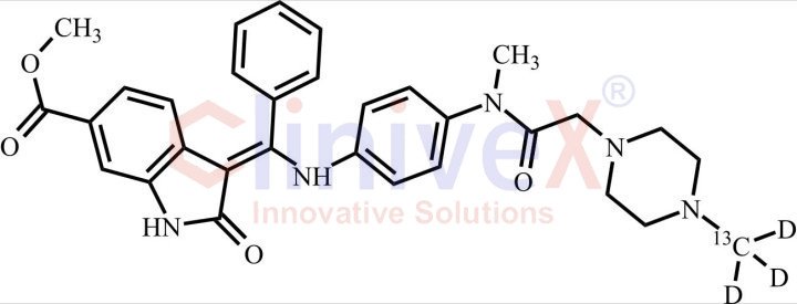 Nintedanib-13C-d3 (Intedanib-13C-d3)