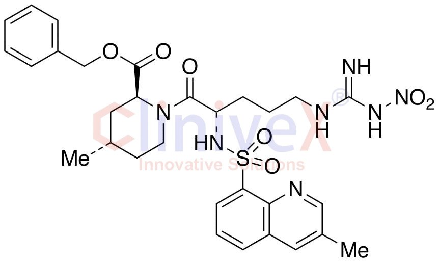 N-Nitro-1,2,3,4-tetradehydro (2S,4S)-Argatroban Benzyl Ester