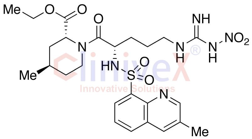 N-Nitro-1,2,3,4-tetradehydro Argatroban Ethyl Ester