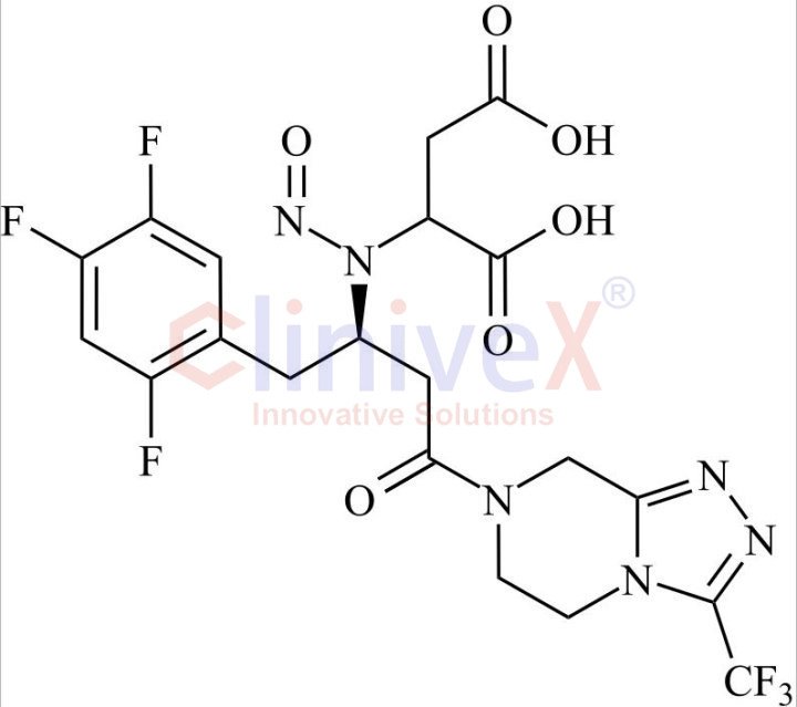 N-Nitroso Sitagliptin Fumarate Adduct (Mixture of Diastereomers)