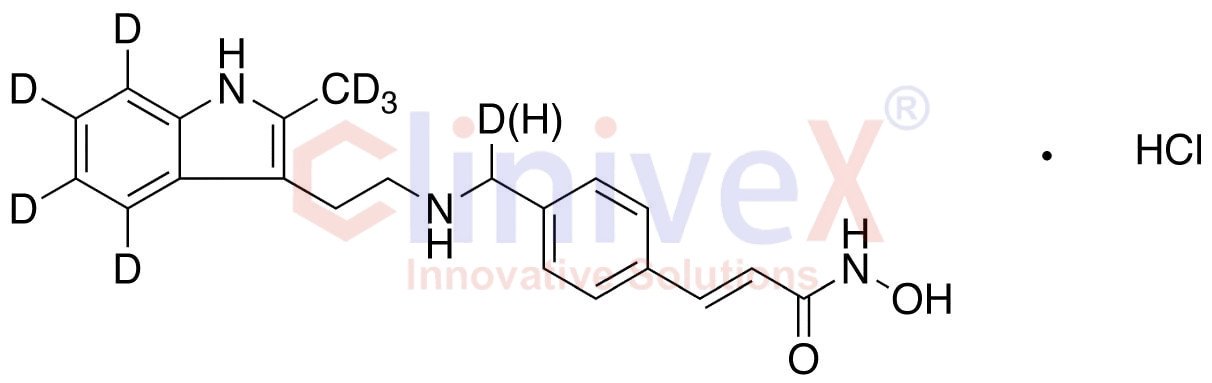 Panobinostat-d8 (Major) Hydrochloride Salt