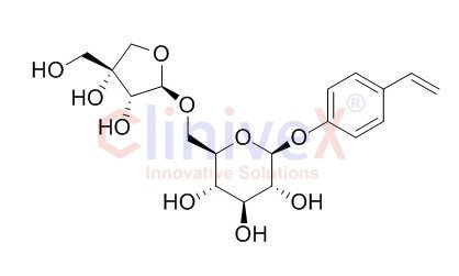 p-Vinylphenyl O-[beta-D-apiofuranosyl-(1-6)]-beta-D-glucopyranoside