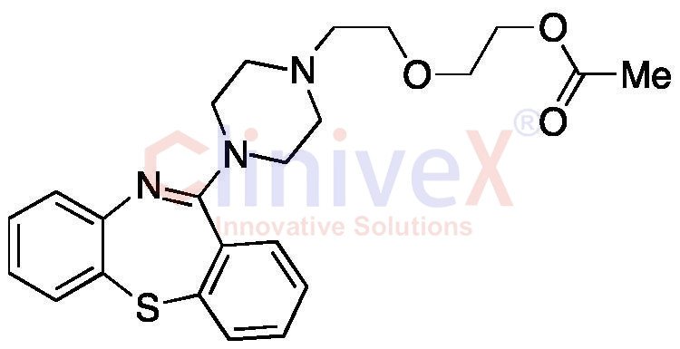 2-(2-(4-(Dibenzo[b,f][1,4]thiazepin-11-yl)piperazin-1-yl)ethoxy)ethyl Acetate_x000D_
_x000D_
Quetiapine Acetate