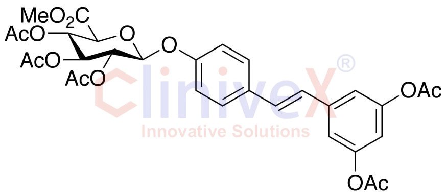trans Resveratrol Penta-O-acetyl-4’-β-D-glucuronide Methyl Ester