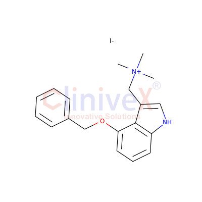 2-(4-Benzyloxy-indol-3-yl)-N,N,N-trimethylethanammonium Iodide