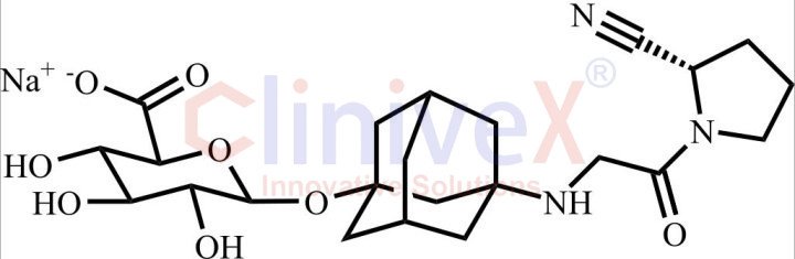 Vildagliptin beta-D-Glucuronide Sodium Salt
