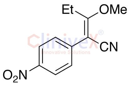 α-(1-Methoxypropylidene)-4-nitro-benzeneacetonitrile