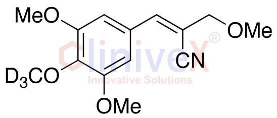 α-(3,4,5-Trimethoxybenzylidene)-β-methoxypropylnitrile-d3