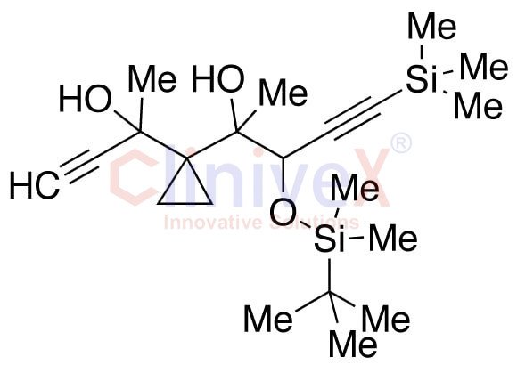 α-[1-[tert-Butyldimethylsilyloxy]-3-(trimethylsilyl)-2-propynyl]-α’-ethynyl-α,α’-dimethyl-1,1-cyclopropanedimethanol