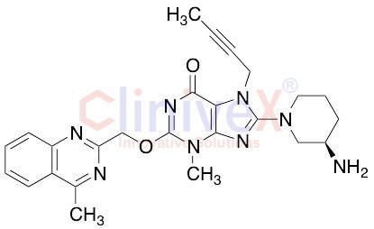 (R)-8-(3-aminopiperidin-1-yl)-7-(but-2-yn-1-yl)-3-methyl-2-((4-methylquinazolin-2-yl)nethoxy)-3H-purin-6(7H)-one