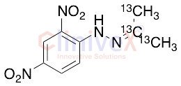 Acetone 2,4-Dinitrophenylhydrazone-13C3