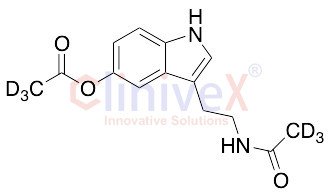N-[2-[5-(Acetyloxy)-1H-indol-3-yl]ethyl]acetamide-D6
