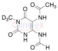 5-Acetylamino-6-formylamino-3-methyl-d3-uracil