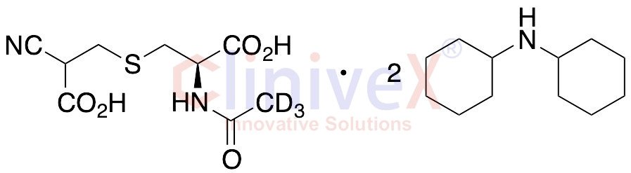 N-Acetyl-S-(2-cyanocarboxyethyl)-L-cysteine-d3 Bis(dicyclohexylamine) Salt
