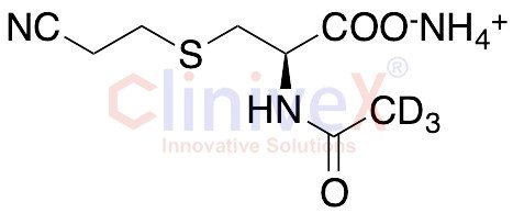 N-Acetyl-S-(2-cyanoethyl)-L-cysteine-d3 Ammonium Salt