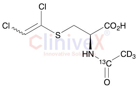 N-Acetyl-S-(1,2-dichloroethenyl)-L-cysteine-13C,d3