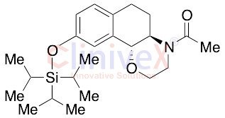 (+)-N-Acetyl 3,4,4a,5,6,10b-Hexahydro-2H-naphtho[1,2-b][1,4]oxazine-9-ol Triisopropylsilyl Ether