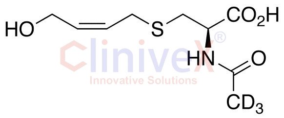 cis-N-Acetyl-S-(4-hydroxy-2-buten-1-yl)-L-cysteine-d3