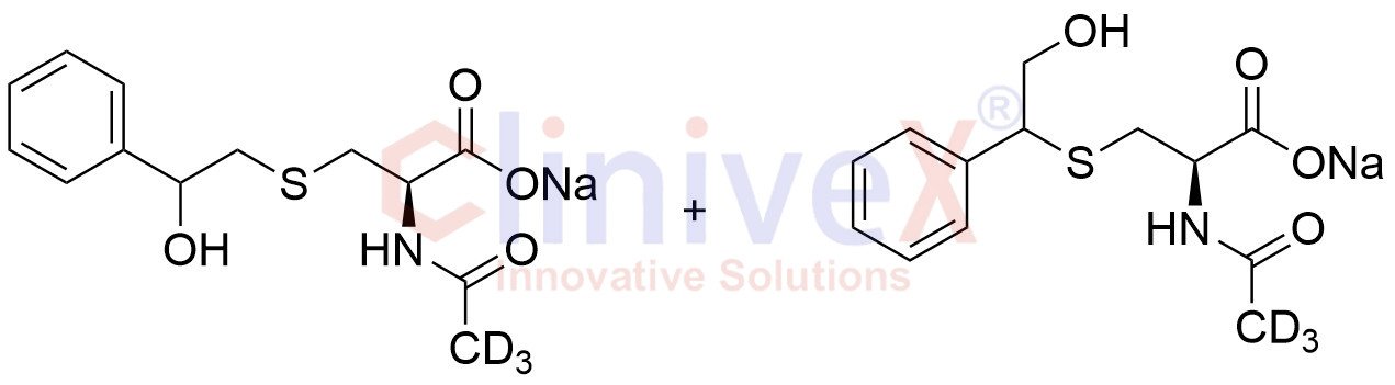 N-Acetyl-S-(2-hydroxy-1-phenylethyl)-L-cysteine-d3 + N-Acetyl-S-(2-hydroxy-2-phenylethyl)-L-cysteine-d3 (Mixture)