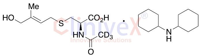 N-Acetyl-S-(4-hydroxy-3-methyl-2-trans-buten-1-yl)-L-cysteine-d3 Dicyclohexylammonium Salt