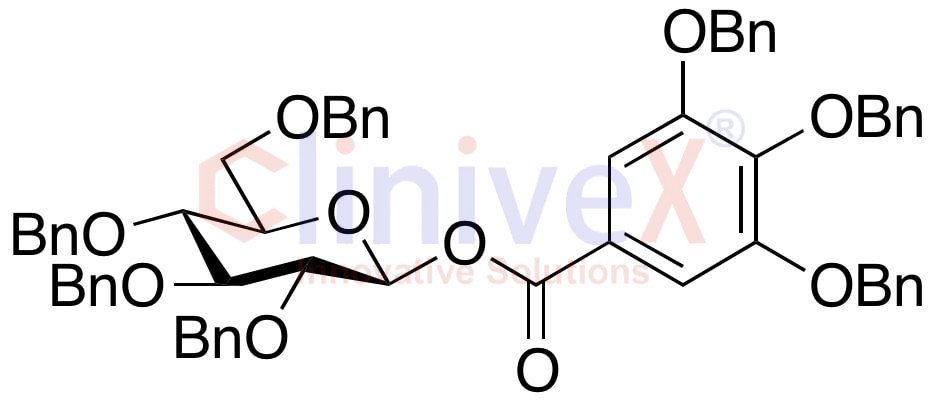 2,3,4,6-Tetrakis-O-(phenylmethyl)-β-D-glucopyranose 1-[3,4,5-Tris(phenylmethoxy)benzoate]