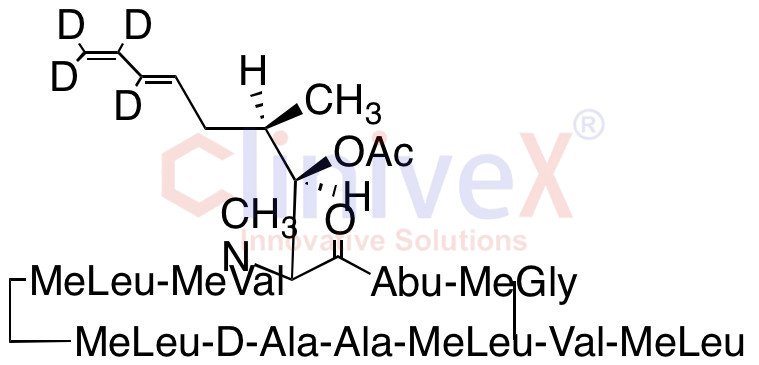 Acetyl Voclosporin-d4 (Major, ~85%)