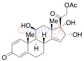 (11Beta,16Alpha)-21-(Acetyloxy)-11,16,17-trihydroxypregna-1,4,14-triene-3,20-dione