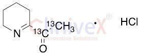 2-Acetyl-3,4,5,6-tetrahydropyridine-13C2 Hydrochloride (Technical Grade)