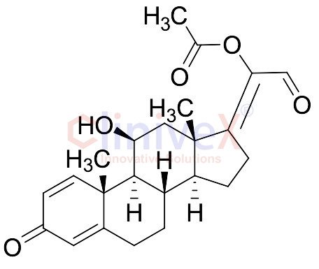 (11Beta,17Z)-20-(Acetyloxy)-11-hydroxy-3-oxopregna-1,4,17(20)-trien-21-al