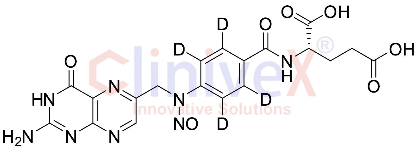 (4-(((2-Amino-4-oxo-3,4-dihydropteridin-6-yl)methyl)(nitroso)amino)benzoyl-2,3,5,6-d4)glutamic Acid (1mg/mL in DMSO)