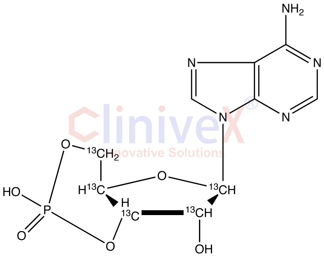 Adenosine-3',5'-cyclic-13C5 Monophosphate