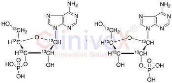 Adenosine Monophosphate (mixture of 2'(3')-phosphate isomers)-13C5 Sodium Salt