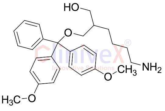 6-Amino-2-((bis(4-methoxyphenyl)(phenyl)methoxy)methyl)hexan-1-ol