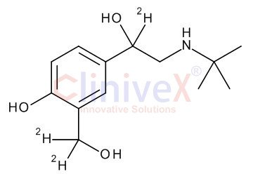 (±)-Albuterol-d3 (3-hydroxymethyl-d2, Alpha-d1)