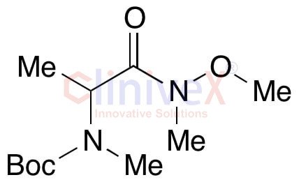 (1-(Methoxy(methyl)amino)-1-oxopropan-2-yl)(methyl)carbamic Acid tert-Butyl Ester