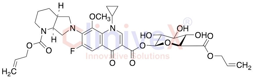 rac N-Allyloxycarbonyl cis-Moxifloxacin Acyl-Beta-D-glucuronide Allyl Ester