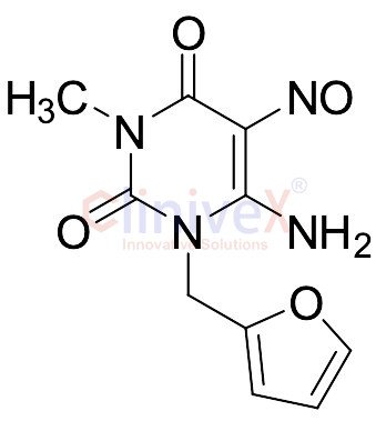6-Amino-1-(2-furanylmethyl)-3-methyl-5-nitroso-2,4(1H,3H)-pyrimidinedione