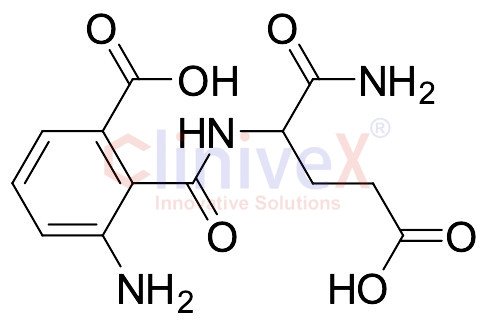 3-Amino-N-(1-carbamoyl-3-carboxypropyl)phthalamic Acid