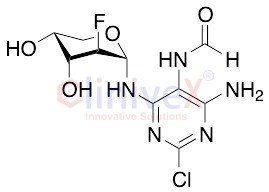 N-[4-Amino-2-chloro-6-[(2-deoxy-2-fluoro-alpha-D-arabinopyranosyl)amino]-5-pyrimidinyl]-formamide