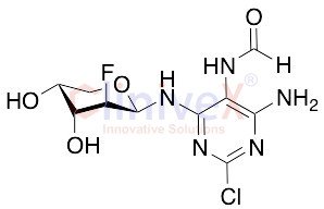 N-[4-Amino-2-chloro-6-[(2-deoxy-2-fluoro-b-D-arabinopyranosyl)amino]-5-pyrimidinyl]-formamide