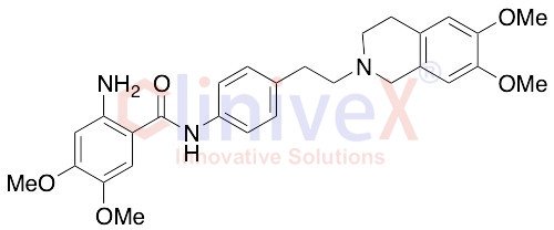 2-Amino-N-[4-[2-(6,7-dimethoxy-3,4-dihydro-1H-isoquinolin-2-yl)ethyl]phenyl]-4,5-dimethoxybenzamide