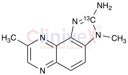 2-Amino-3,8-dimethylimidazo[4,5-f]quinoxaline-2-13C